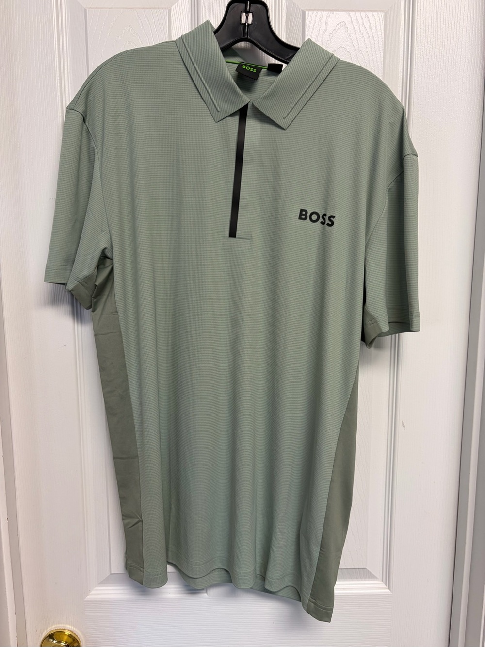 BOSS Active Paddy Polo Shirt Light Green - Picture 3 of 8